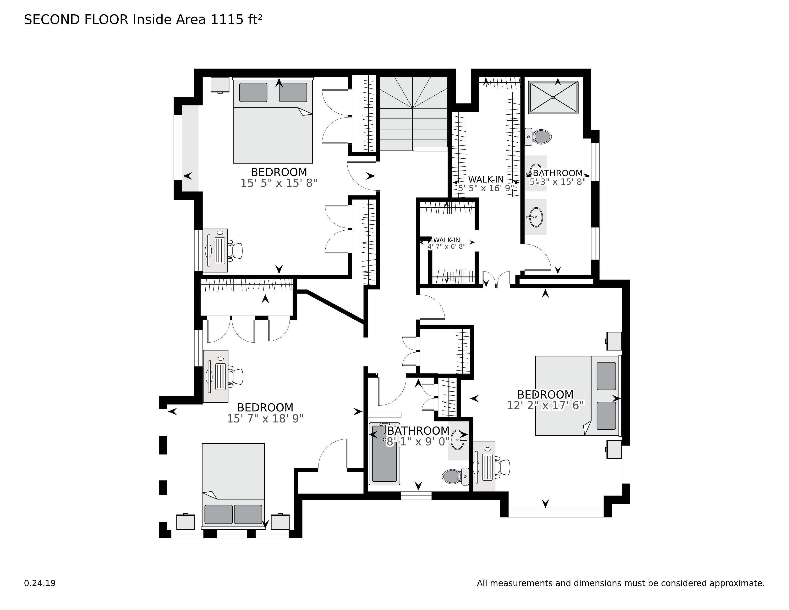 1755 18th Street NW,  Washington, DC, 20009 - Floor Plans Unit 200 Upper Level 