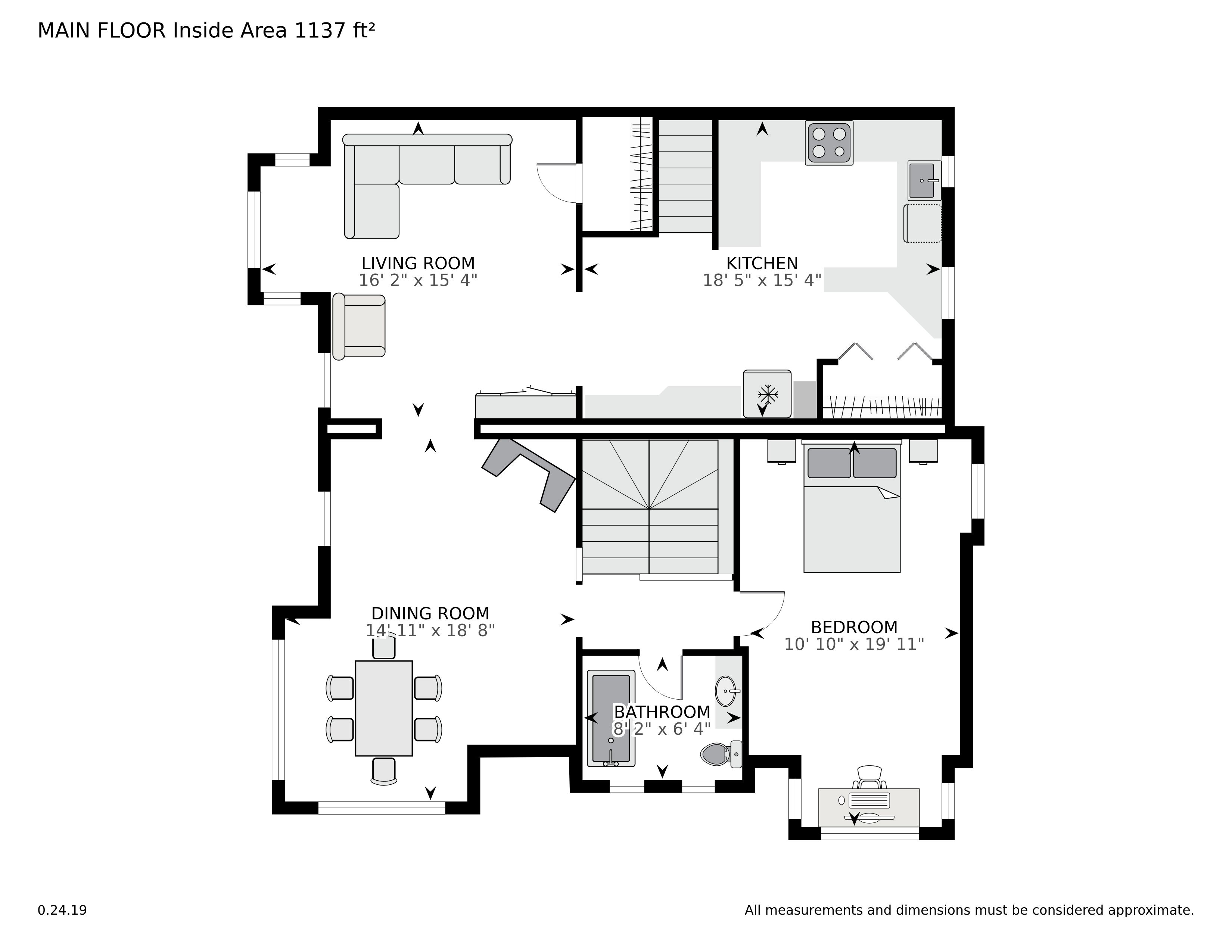 1755 18th Street NW,  Washington, DC, 20009 - Floor Plans Unit 200 Main Floor